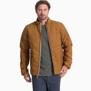 Vuori Men's Echo Insulated Jacket size Medium in brown puffer outdoor NWOT